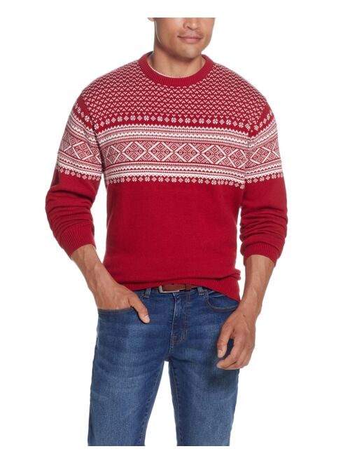 Weatherproof Vintage Men's Norwegian Crew Neck Sweater