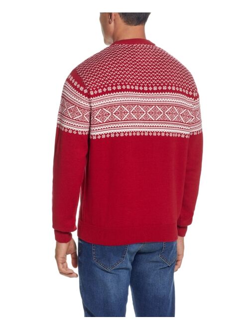 Weatherproof Vintage Men's Norwegian Crew Neck Sweater