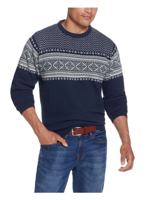 Weatherproof Vintage Men's Norwegian Crew Neck Sweater