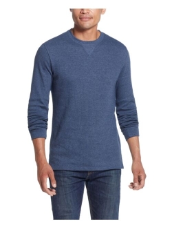 Men's Long Sleeved Waffle Crew Neck Shirt