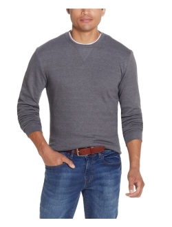 Men's Long Sleeved Waffle Crew Neck Shirt