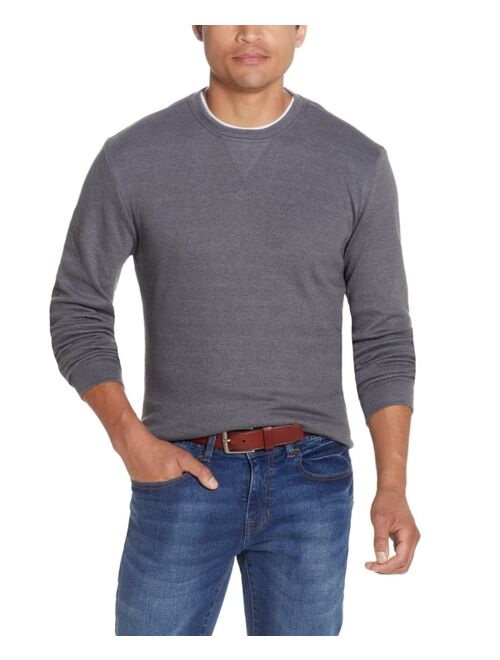 Weatherproof Vintage Men's Long Sleeved Waffle Crew Neck Shirt