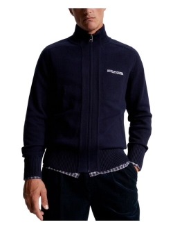 Men's Chunky Zip-Through Sweater