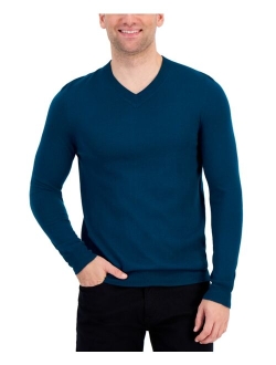 Men's Long-Sleeve V-Neck Merino Sweater, Created for Macy's