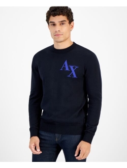 A|X Armani Exchange Men's Crewneck Logo Sweater, Created for Macy's