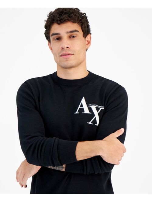 A|X Armani Exchange Men's Crewneck Logo Sweater, Created for Macy's