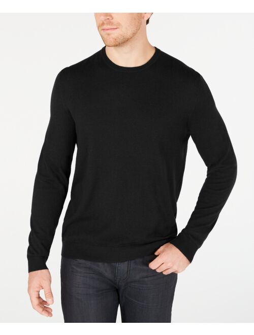 Alfani Men's Solid Crewneck Sweater, Created for Macy's