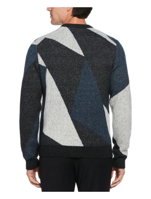 Perry Ellis Men's Geo Stripe Print Sweater