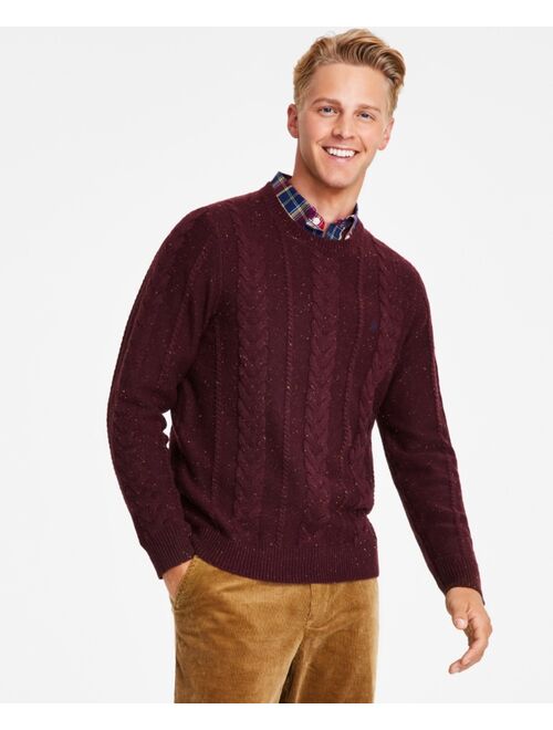 Nautica Men's Cable Knit Pullover Crewneck Sweater