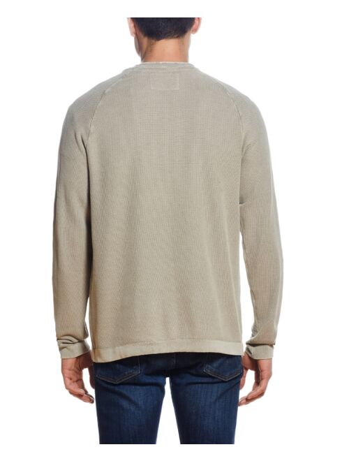 Weatherproof Vintage Men's Stonewash Long Sleeve Sweater