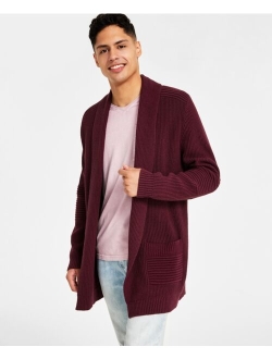 I.N.C. International Concepts Men's Ribbed Shawl-Collar Cardigan, Created for Macy's