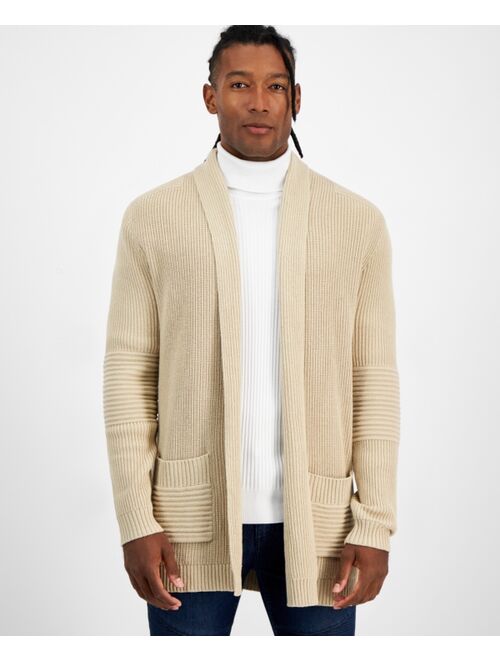 I.N.C. International Concepts Men's Ribbed Shawl-Collar Cardigan, Created for Macy's