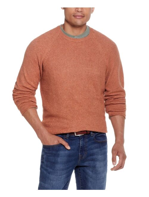 Weatherproof Vintage Men's Waffle Crew Neck Sweater