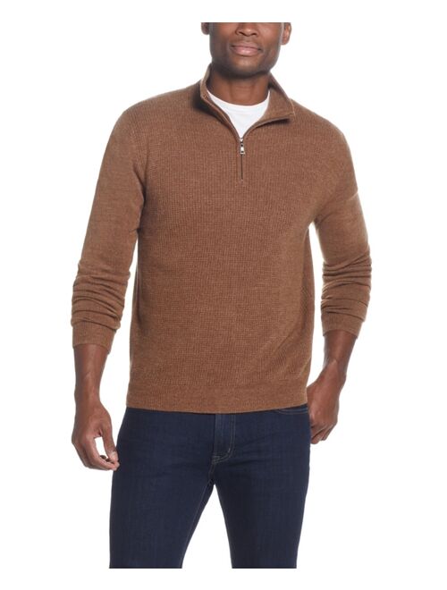 Weatherproof Vintage Men's Soft Touch Textured Quarter-Zip Sweater