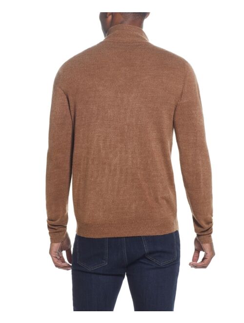 Weatherproof Vintage Men's Soft Touch Textured Quarter-Zip Sweater