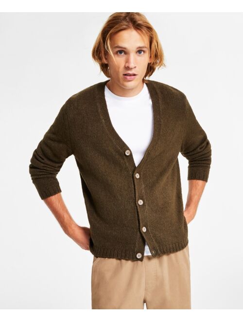 Sun + Stone Men's Cozy Long-Sleeve Cardigan, Created for Macy's