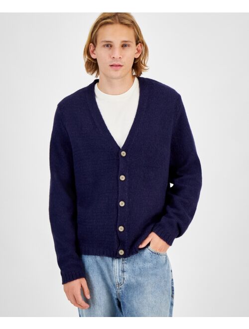 Sun + Stone Men's Cozy Long-Sleeve Cardigan, Created for Macy's