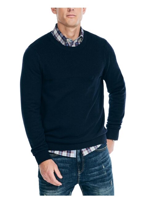 Nautica Men's Textured Knit Crewneck Sweater