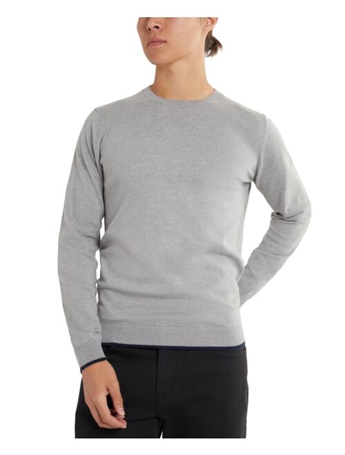 Kenneth Cole Men's Slim Fit Lightweight Crewneck Pullover Sweater