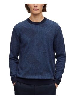 BOSS by Hugo Boss Men's Two-Tone Monogram Sweater