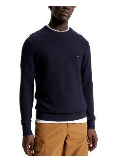 Men's Rectangle Stitch Crewneck Sweater