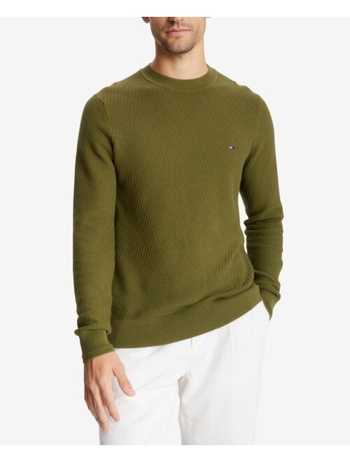 Tommy Hilfiger Men's Rectangle Stitch Crewneck Sweater