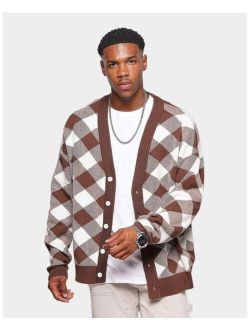 XXIII Mens Noah Gingham Cardigan