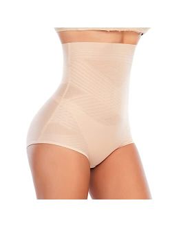 Tummy Control Shapewear Panties for Women High Waisted Body Shaper Slimming Underwear Lace Shaping Briefs