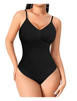 Slimming Shapewear Bodysuit for Women Tummy Control Sculpting Body Shaper Thong Bodysuit Shaping Tank Tops