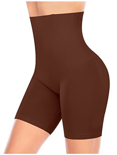 Werena Tummy Control Shapewear Shorts for Women High Waisted Body Shaper Panties Slip Shorts Under Dresses Thigh Slimmer