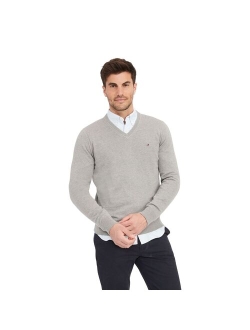 Essential Cotton V-Neck Sweater