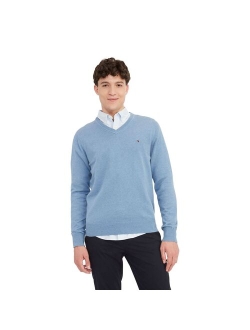 Essential Cotton V-Neck Sweater