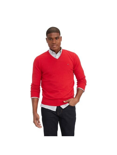 Men's Tommy Hilfiger Essential Cotton V-Neck Sweater