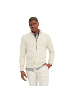 Solid Full-Zip Sweater