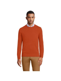 lands end Men's Lands' End Fine-Gauge Cashmere Crewneck Sweater