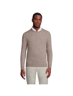 lands end Men's Lands' End Fine-Gauge Cashmere Crewneck Sweater