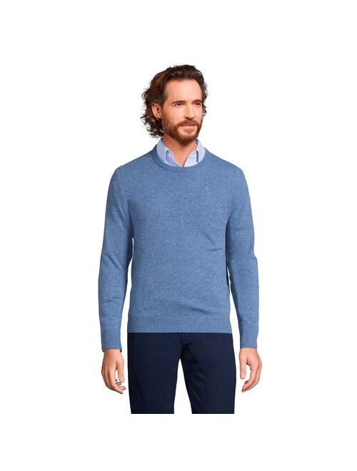 lands end Men's Lands' End Fine-Gauge Cashmere Crewneck Sweater