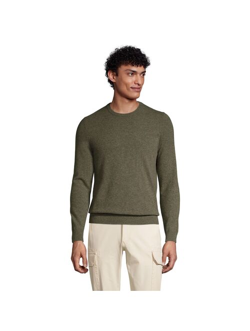 lands end Men's Lands' End Fine-Gauge Cashmere Crewneck Sweater