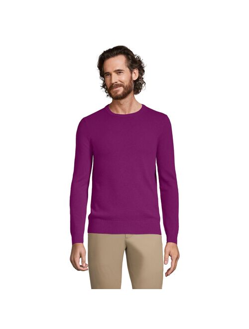 lands end Men's Lands' End Fine-Gauge Cashmere Crewneck Sweater