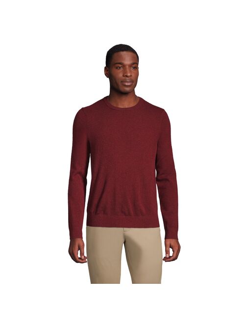 lands end Men's Lands' End Fine-Gauge Cashmere Crewneck Sweater