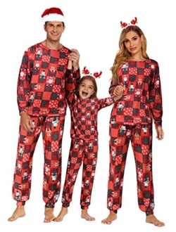 Matching Family Christmas Pajamas Set Women Men Holiday Sleepwear Soft Nightwear Xmas Pjs Clothes Kid