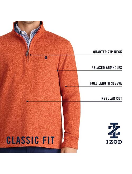 Men's IZOD Fleece Quarter-Zip Sweater