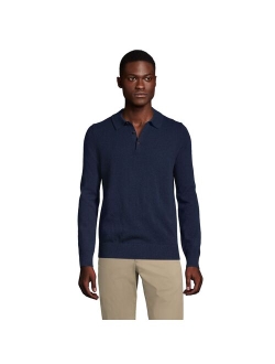 lands end Men's Lands' End Cashmere Sweater Polo