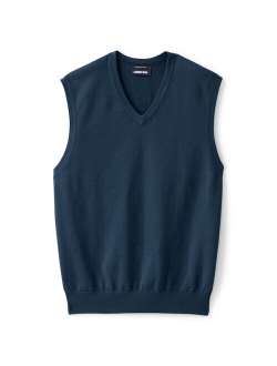 lands end Men's Lands' End Fine-Gauge Supima Cotton Sweater Vest