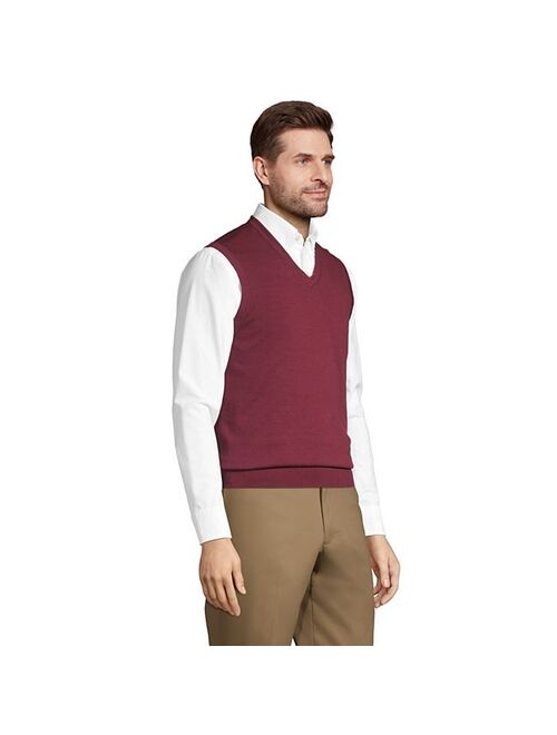 lands end Men's Lands' End Fine-Gauge Supima Cotton Sweater Vest