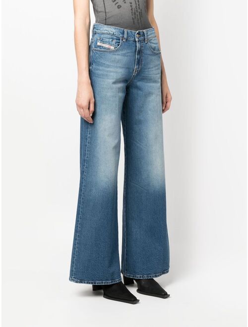 Diesel D-Akemi high-waist wide-leg jeans