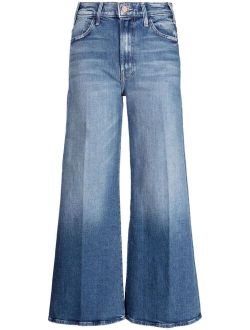 wide-leg flared jeans