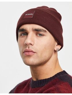 City Trek Heavyweight beanie in burgundy