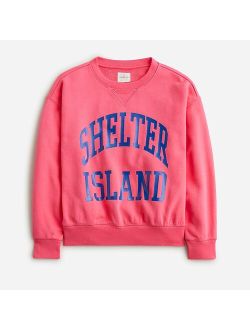 Kids' Shelter Island graphic crewneck