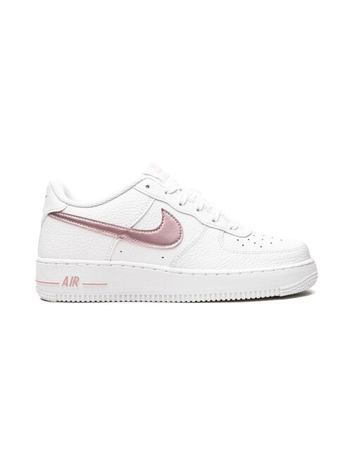 Nike Kids Air Force 1 "White/Pink Glaze" sneakers